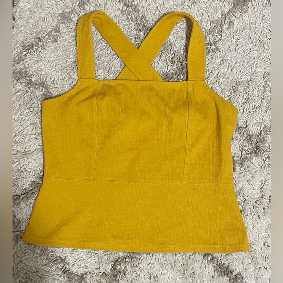 Anthropologie Current Air Cross-Back Top size Large - Picture 2 of 4